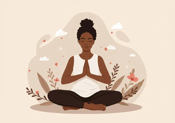 Person practicing mindfulness for anger management and calm